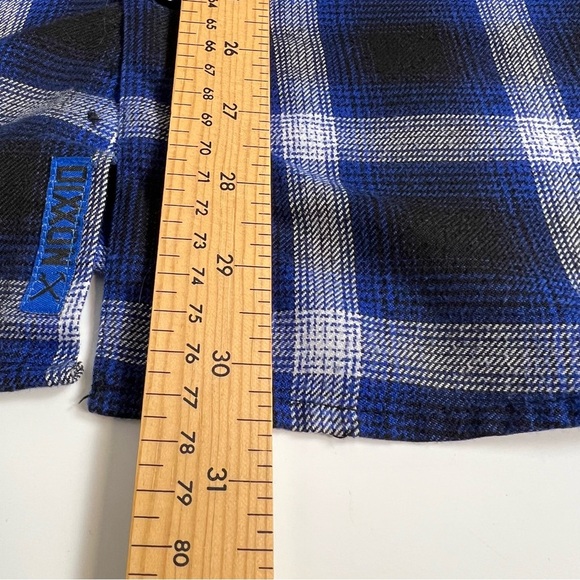 Dixxon Flannel Co. - "The Riot" Men's Small - Blue/Black/White Plaid - Picture 10 of 10